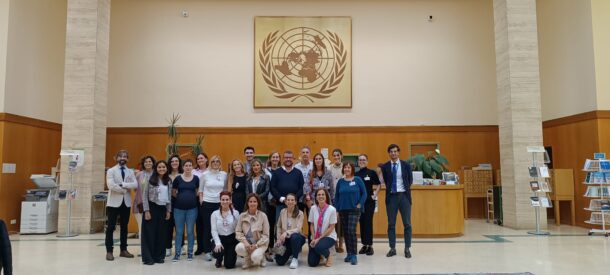 Group Picture UN inside library